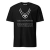 US Air Force Veteran Blackout T-Shirt - Black