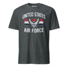 US Air Force Vintage Arch T-Shirt - Dark Heather