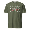 Whiskey Rebellion Flag T-Shirt - Military Green