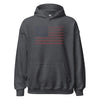 Vintage Flag Hoodie - Dark Heather