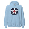 World War ll Roundel Hoodie - Light Blue